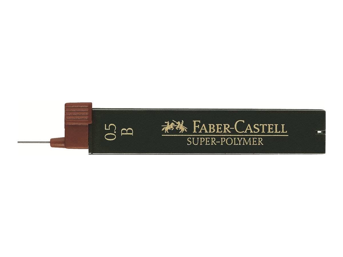 FABER-CASTELL Super-Polymer - Bleistiftmine - Superpolymer - B - 0.5 mm (Packung mit 12)