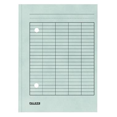 Falken Umlaufmappe 80001571 DIN A4 2 Sichtlöcher Karton grau