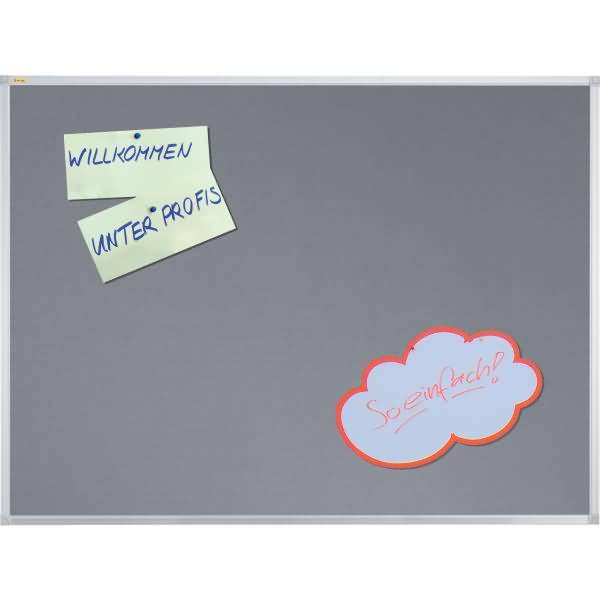 Filz-Notiztafel X-tra!Line Aluminium 150x100cm grau