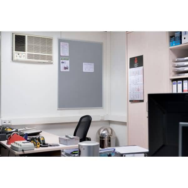 Filz-Notiztafel X-tra!Line Aluminium 150x100cm grau