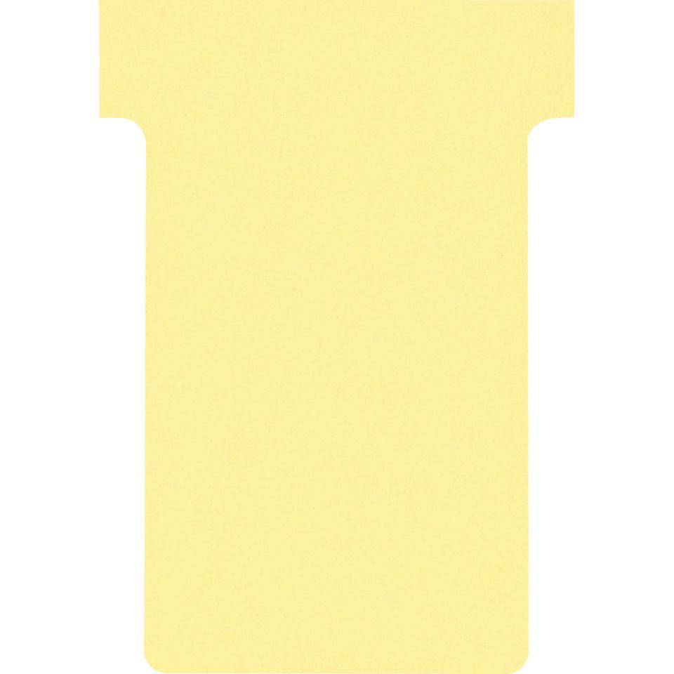 FRANKEN T-Karte, für FRANKEN-Kartentafel, gelb, Altpapier, 84x48mm (Gr.2), 100/VE
