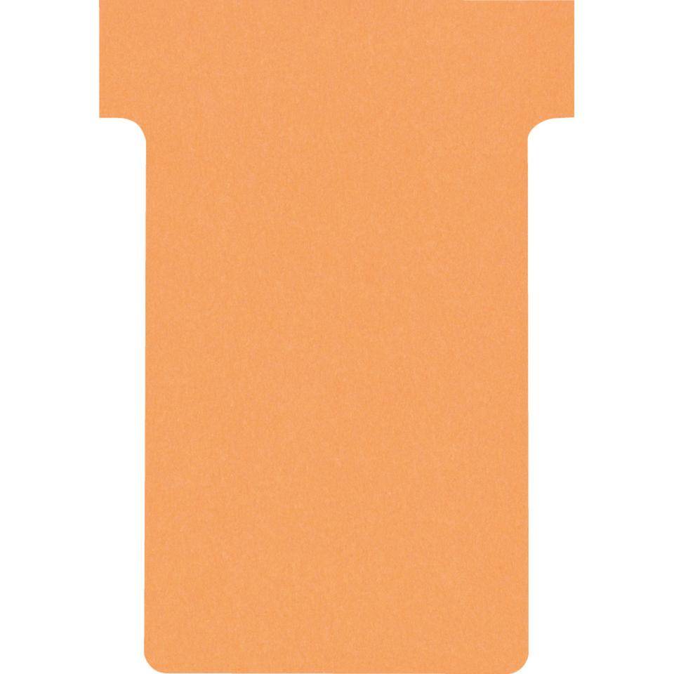 FRANKEN T-Karte, für FRANKEN-Kartentafel, orange, Altpapier, 84x48mm(Gr.2), 100/VE