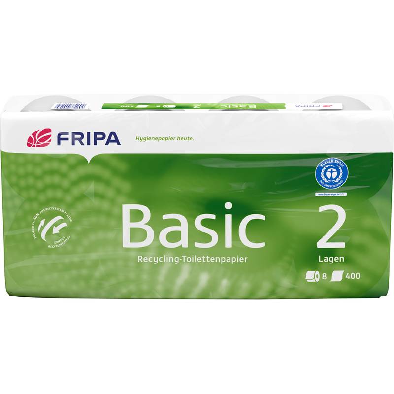 Fripa Toilettenpapier Basic, 2-lagig, weiß