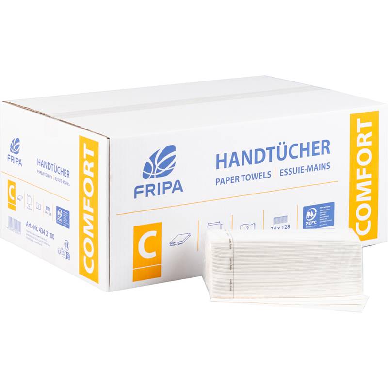 Fripa Handtuchpapier COMFORT, 250 x 330 mm, C-Falz, hochweiß
