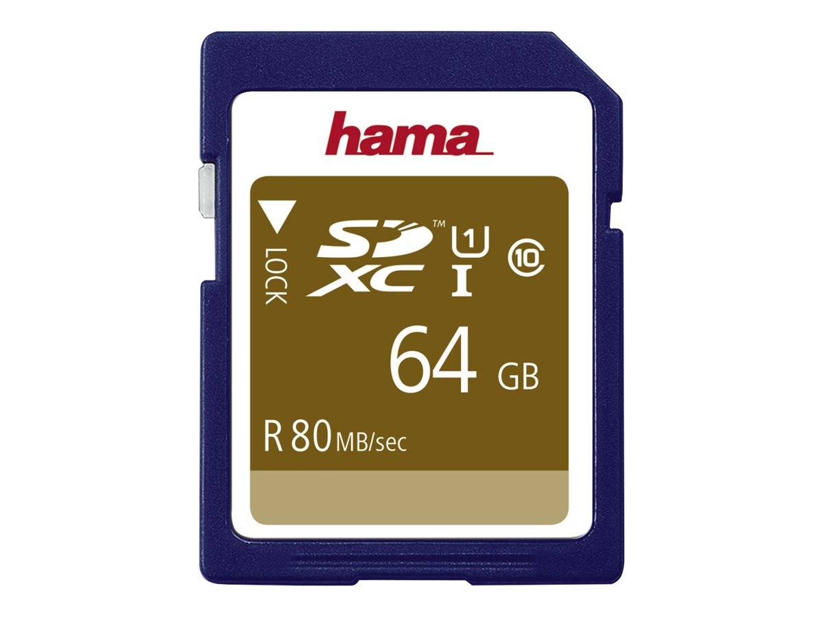 Hama - Flash-Speicherkarte - 64 GB - UHS Class 1 / Class10