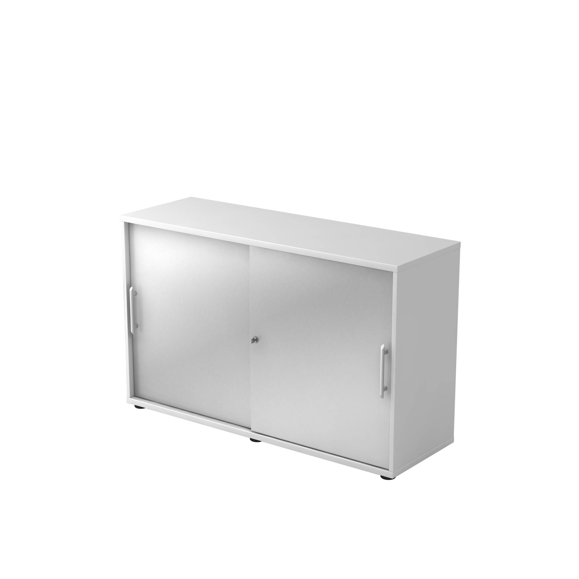 Hammerbacher Schiebetürenschrank V1752S/W/S/RE weiß/silber