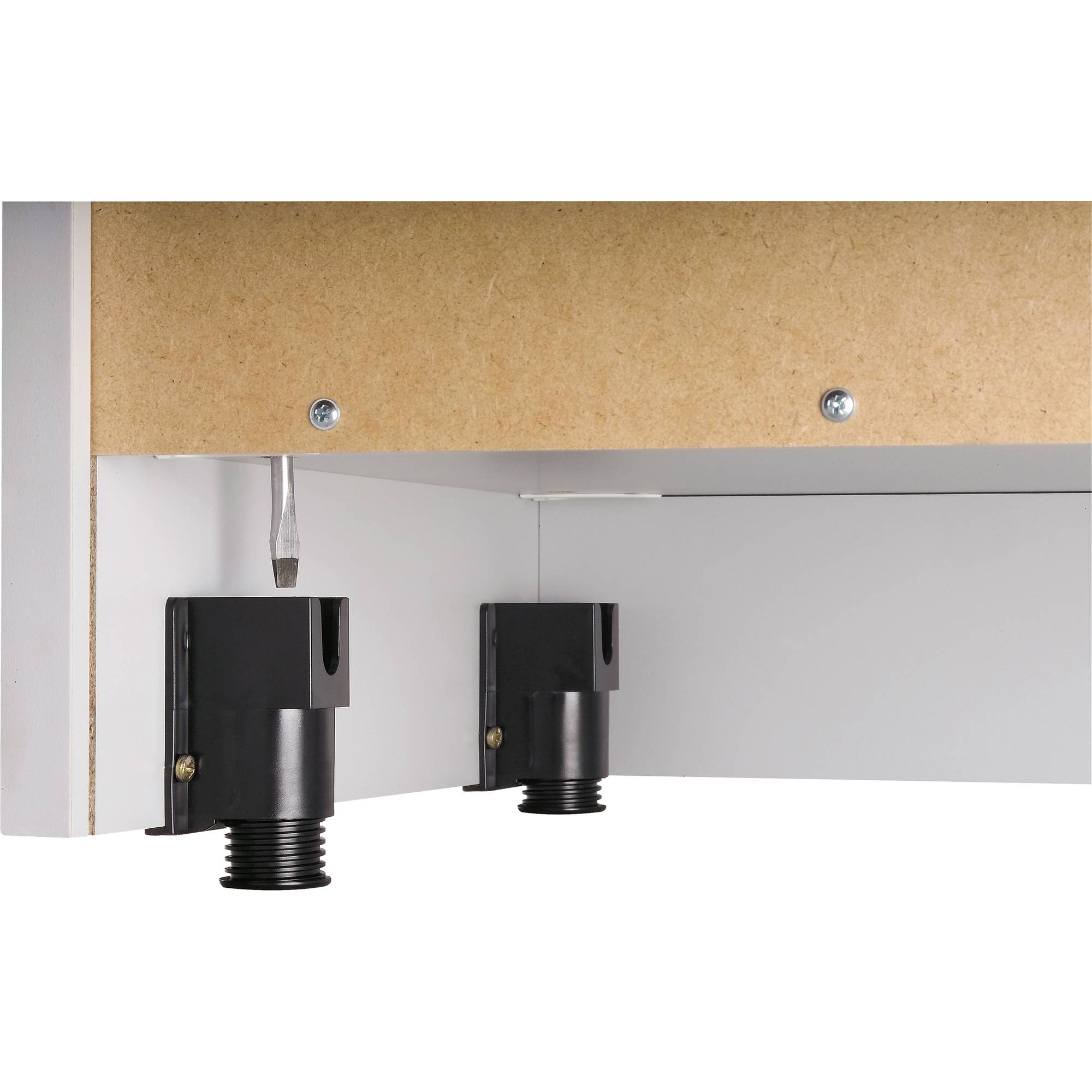 Hammerbacher Regal Solid V6400/W 5OH 100x40x200,4cm weiß