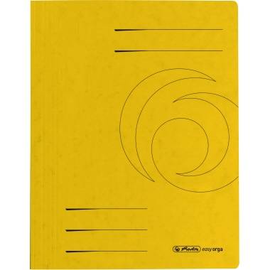Herlitz Schnellhefter 10902914 DIN A4 Colorspankarton gelb