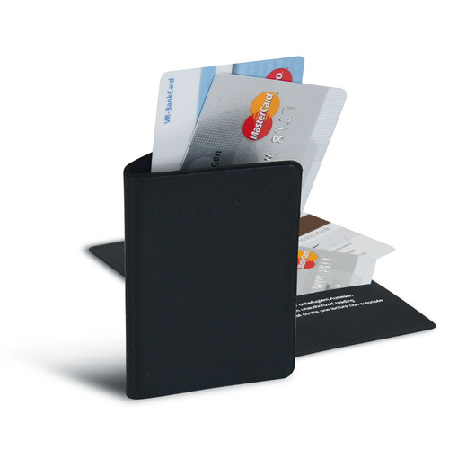 HERMA RFID Schutzhülle für 2 Kreditkarten, Schwarz, 60 mm, 96 mm