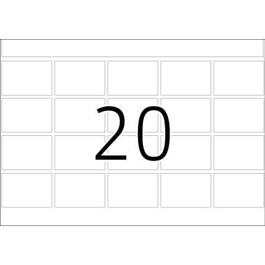 HERMA Etikett DP1 2920 22x32mm weiß 5.000 St./Pack.