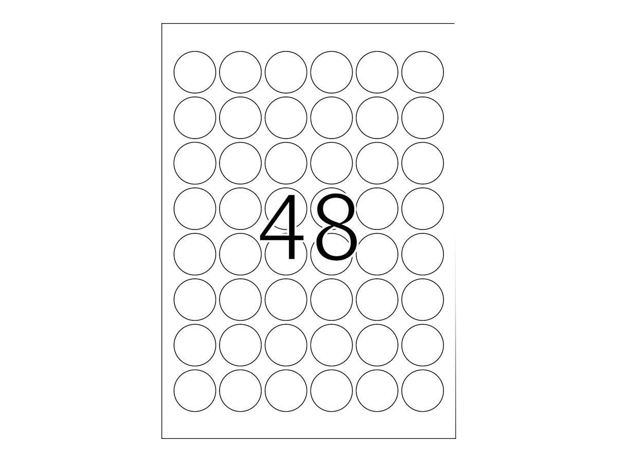 HERMA Special - Matt - selbstklebend - Gelb - 30 x 30 mm 1200 Etikett(en) (25 Bogen x 48)
