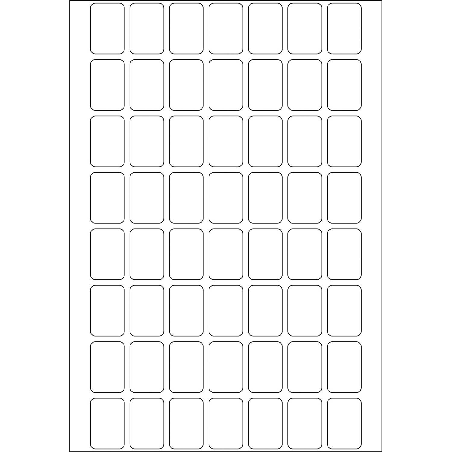 HERMA - Permanenter Klebstoff - weiß - 12 x 18 mm 1792 Etikett(en) (32 Bogen x 56)