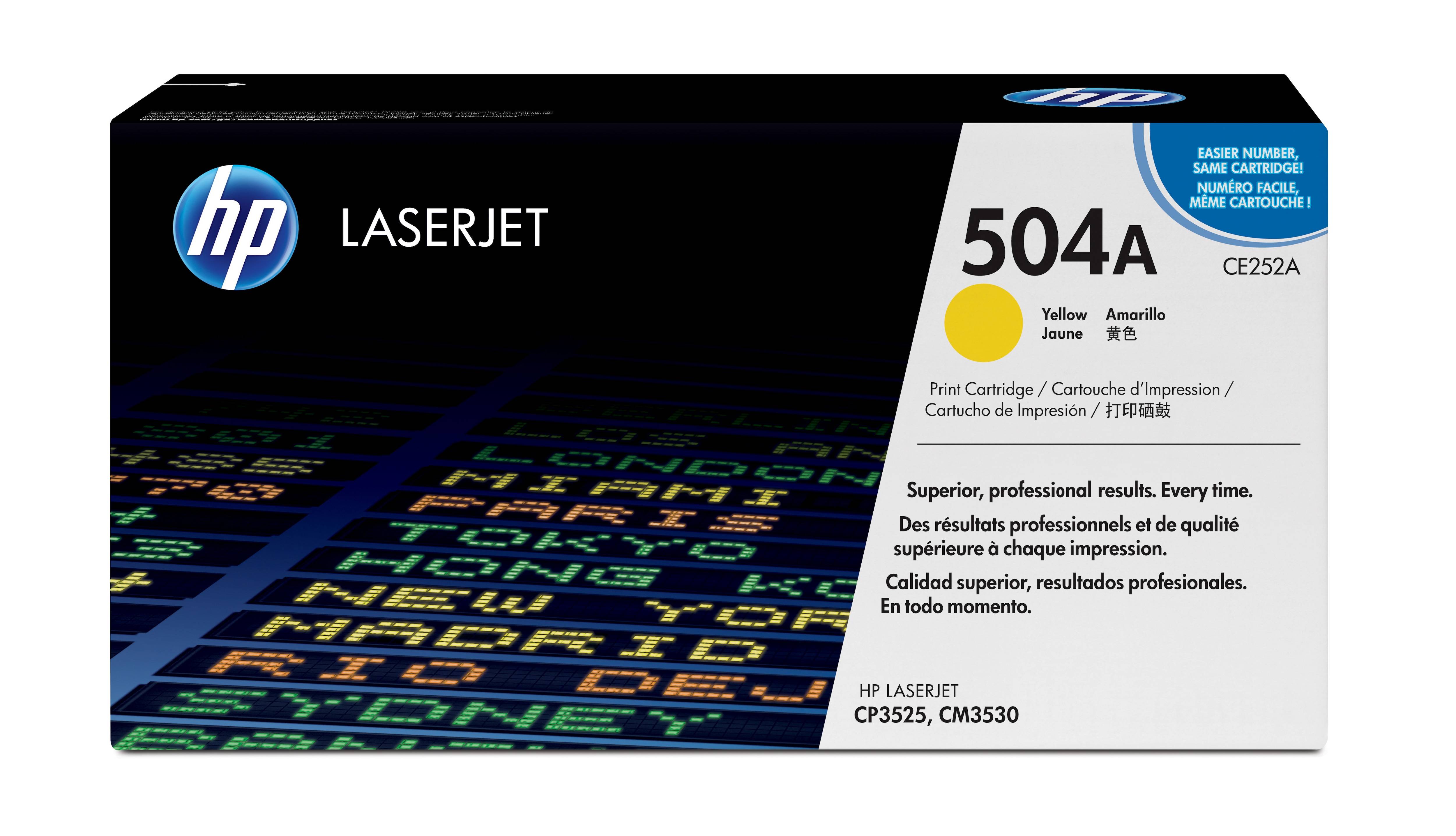 HP 504A - Gelb - Original - LaserJet - Tonerpatrone (CE252A)