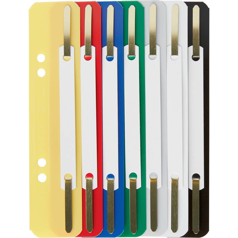 LEITZ Heftstreifen, 35 x 158 mm, PP-Folie, farbig sortiert