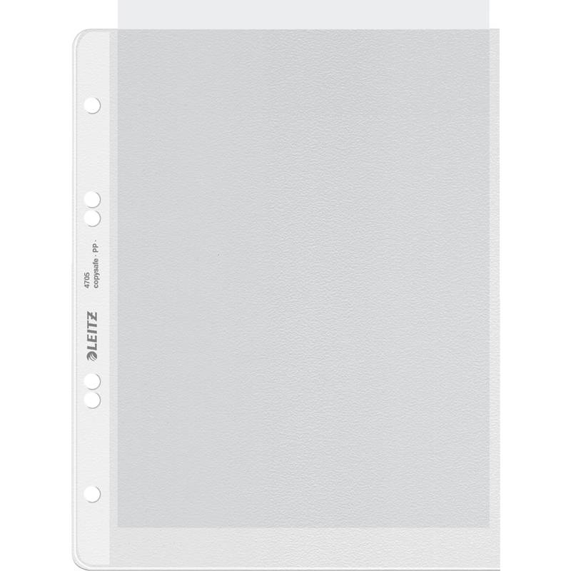 LEITZ Prospekthülle extrastark, A5, PP, genarbt, 0,13 mm