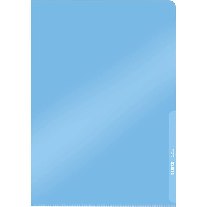 LEITZ Sichthülle Premium, A4, PVC, blau, 0,15 mm
