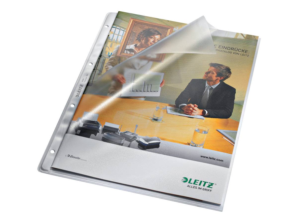 ESSELTE LEITZ - Leitz Premium - Oben und seitlich geöffnete Klarsichthülle