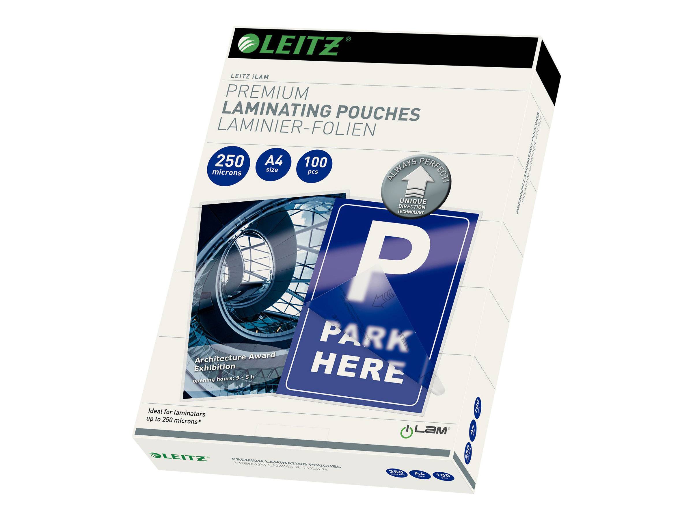 ESSELTE LEITZ - Leitz - Glänzend, kristallklar - A4 (210 x 297