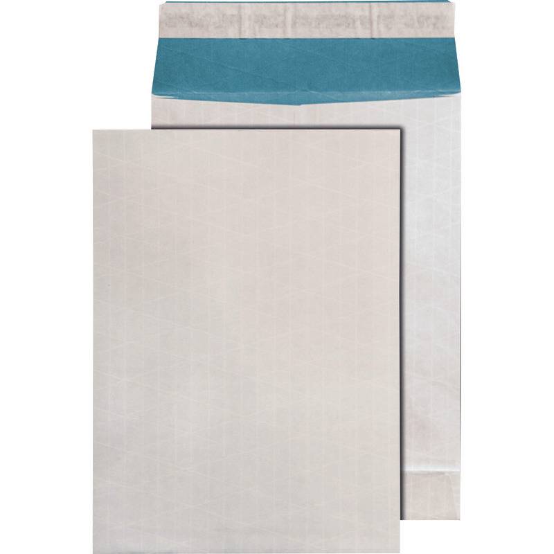 Versandtasche DIN B4 mit Seitenfalte und 40 mm Stehboden, ohne Fenster, weiß / b