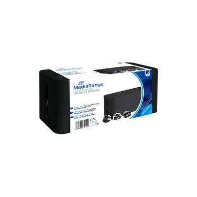 MediaRange MRCS306, Aufbewahrungsbox, Schwarz, Rechteckig, Kunststoff, 114 mm, 233 mm