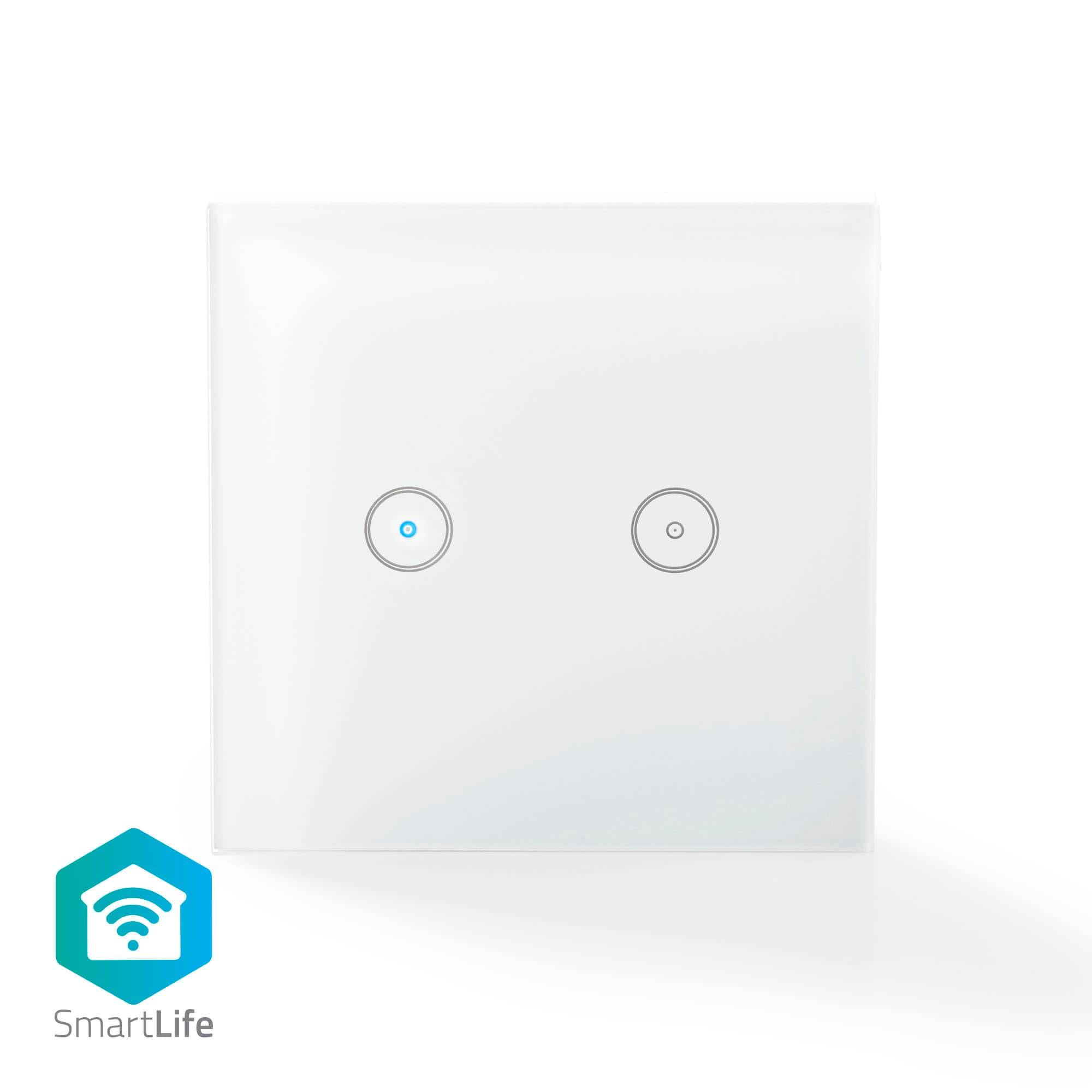 NEDIS Wandschalter SmartLife, dual, weiß