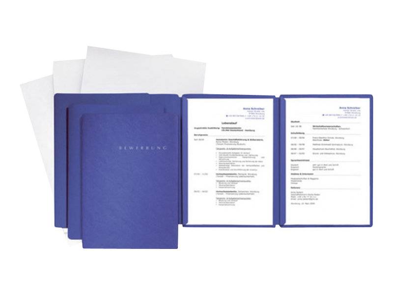 Pagna Special - Klemmleistenordner - für B4 - Blau (Packung mit 3)