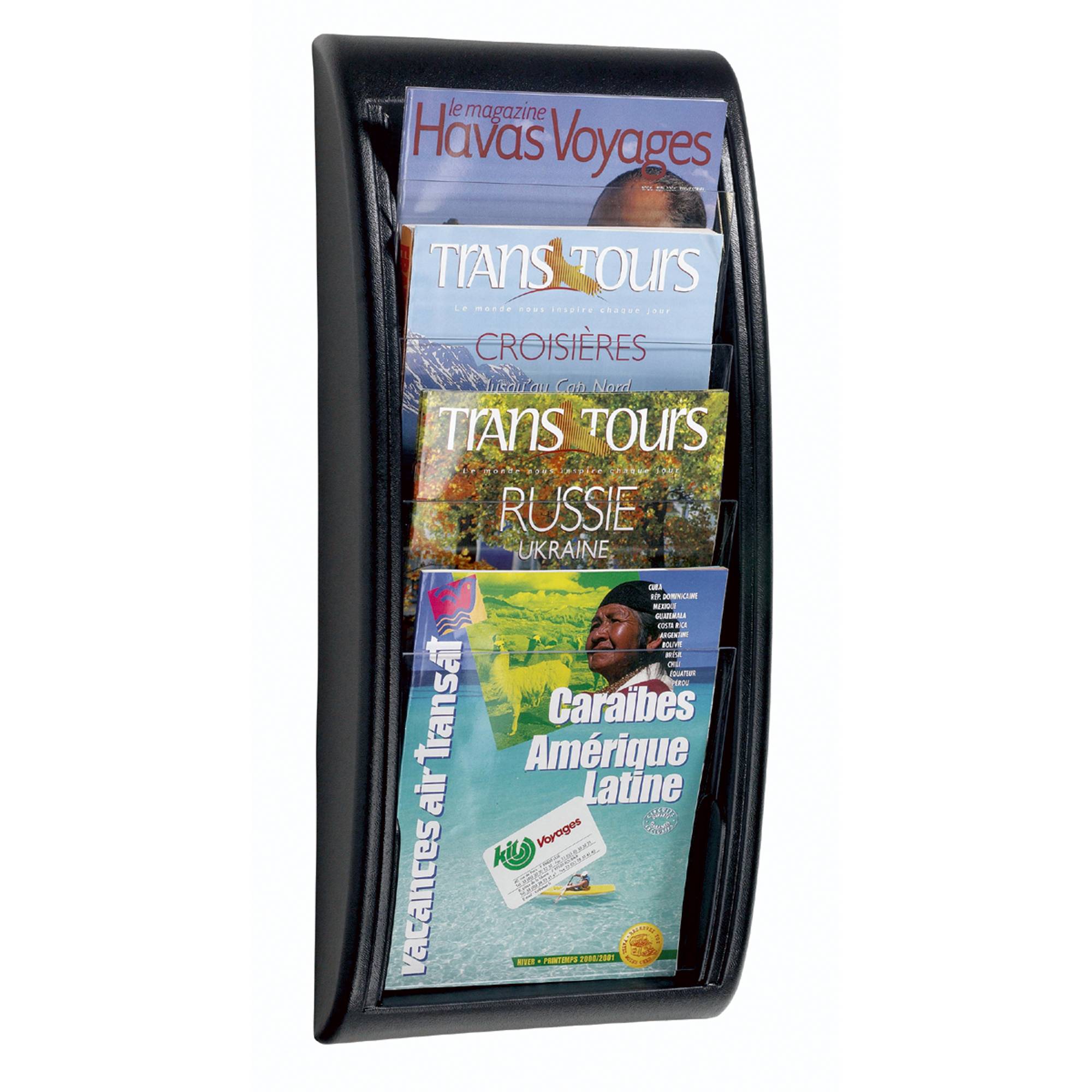 Paperflow Prospekthalter Quick Blick 4061.01 4Fächer schwarz