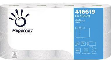 Papernet Toilettenpapier Special 416619 2lg. 250Bl. ws 8 Rl./Pack.