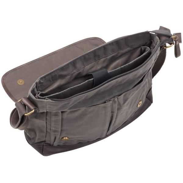 Umhängetasche Reckless 33x32x11cm Canvas-Lederimitat-Mix