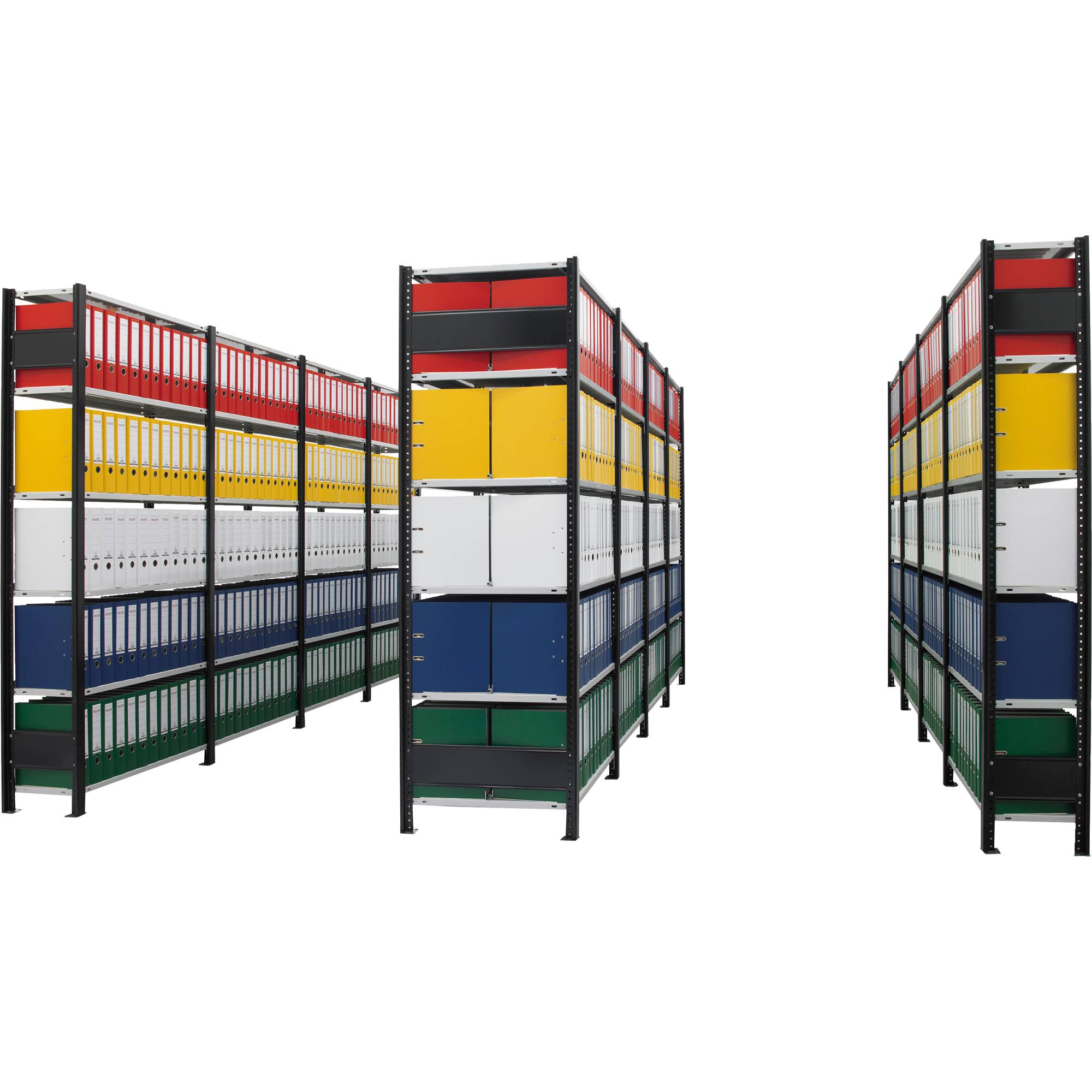 SCHULTE Regal MULTIplus85 36010-S Anbau 2.000x1.000x300mm AL sw/l.gr