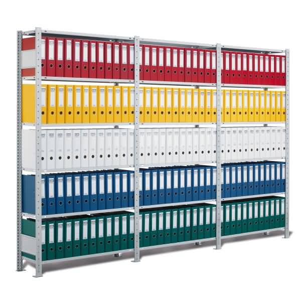 Regal MULTIplus150 36043-S Grund 2.000x1.000x600mm MA schwarz/lichtgrau