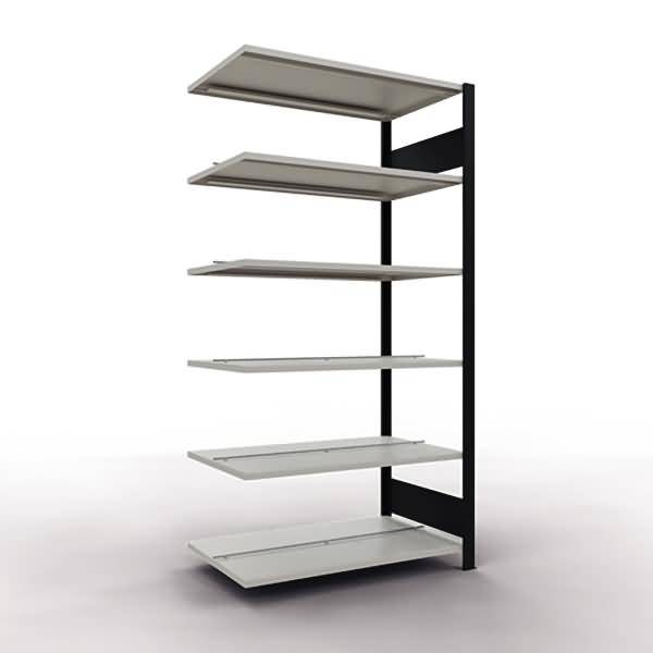 Regal MULTIplus150 36046-S Anbau 2.000x1.000x600mm MA schwarz/lichtgrau