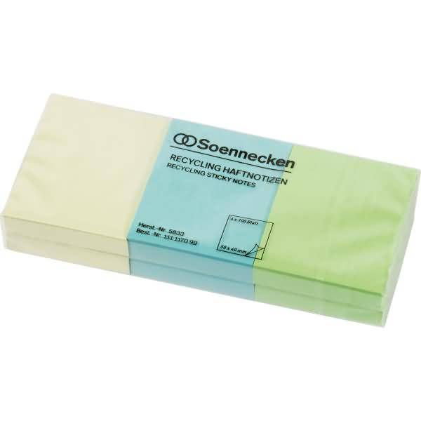 Haftnotiz oeco 5833 RC 50x40mm 100 Blatt sortiert 6 Stück