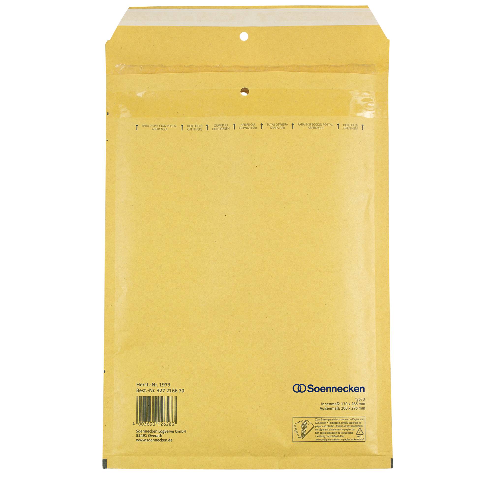 Soennecken Luftpolstertasche 1973 D/1 170x265mm hk br 100 St./Pack.