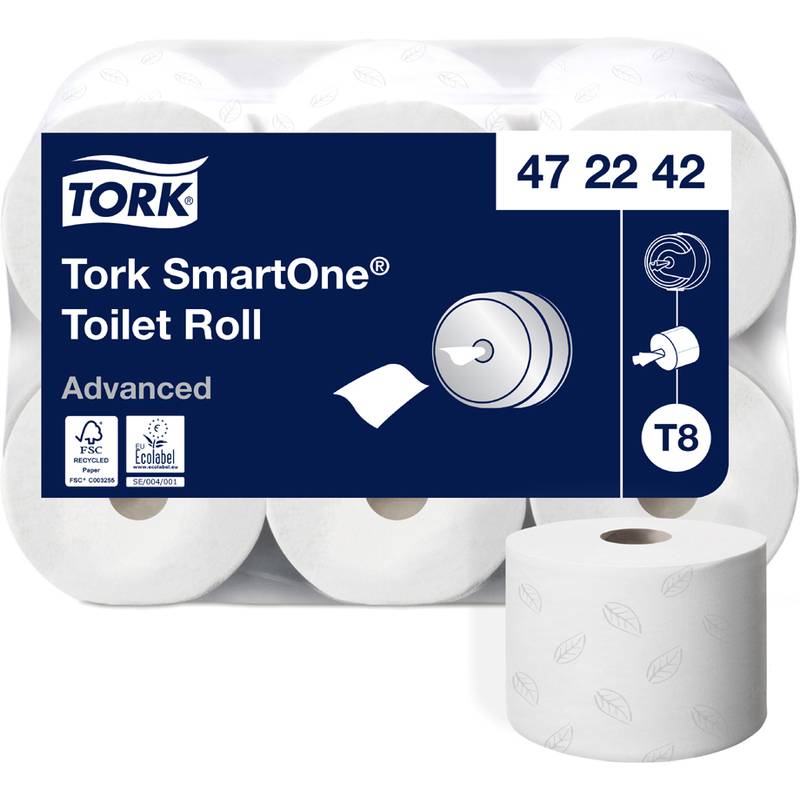TORK Großrollen-Toilettenpapier SmartOne, 2-lagig, 207 m