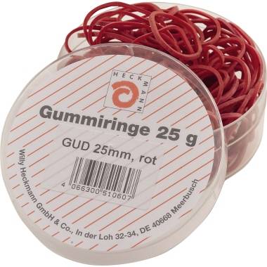 WIHEDÜ Gummiring 510060 25mm rot 25g