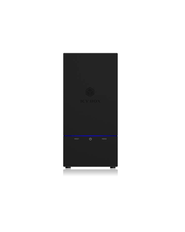 IB-RD3621-C31, RAID-System für 2x 2,5" oder 2x 3,5" SATA III HDD zu USB 3.1 Host, RAID 0, 1, Large, Single, schwarz