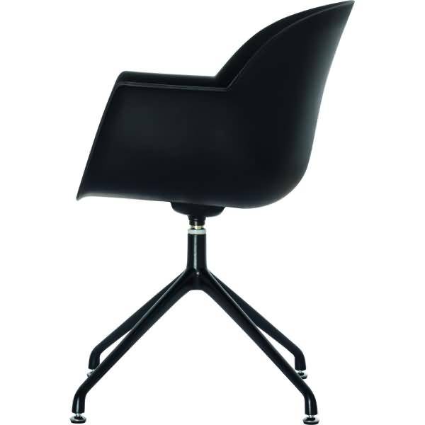 Stuhl Moon Kunststoff VE=2 Stück schwarz