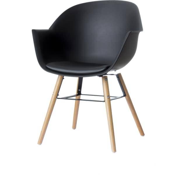 Stuhl Wiseman Kunststoff VE=2 Stück schwarz