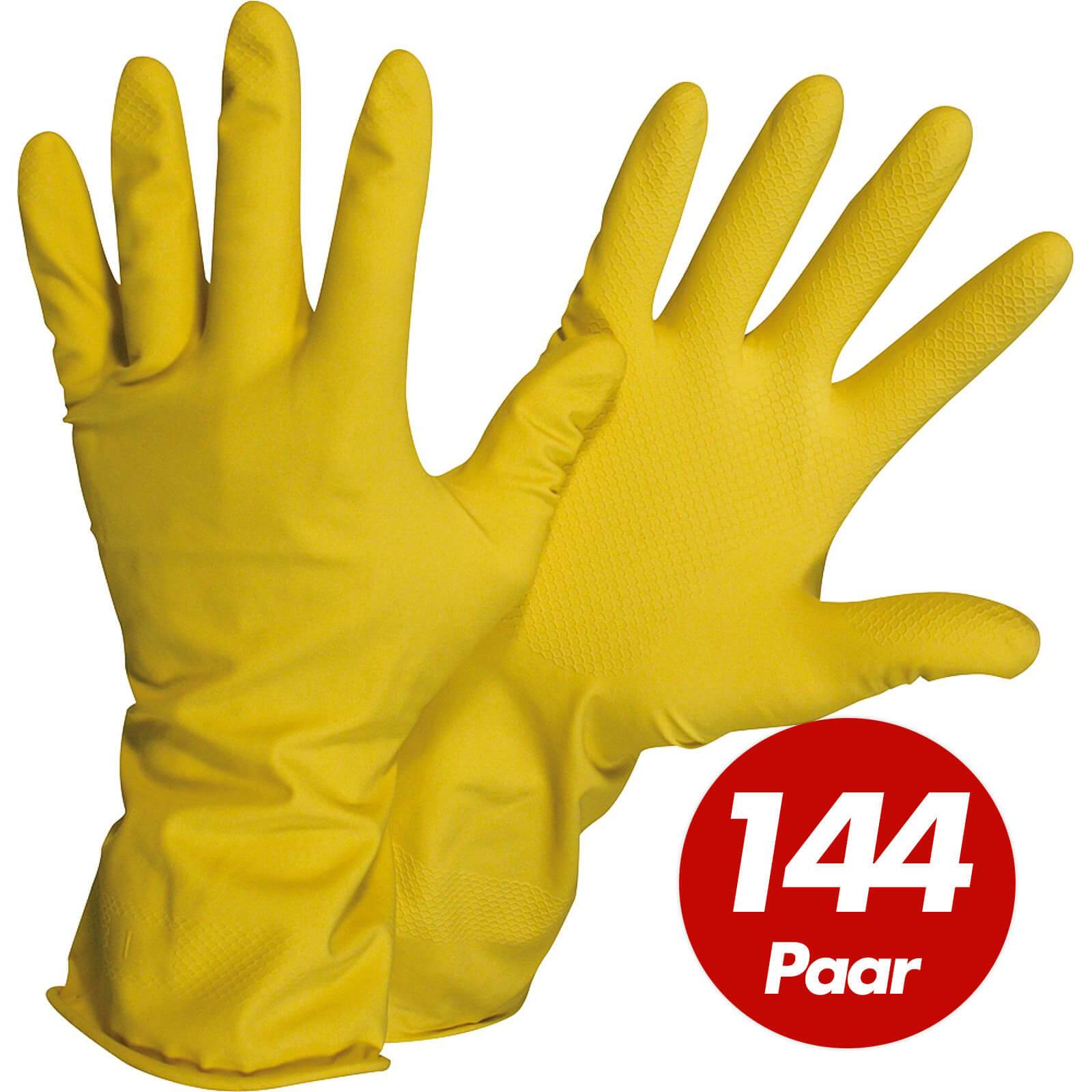 NITRAS Haushaltshandschuhe 3220, velourisiert VPE 144 Paar - Größe:10