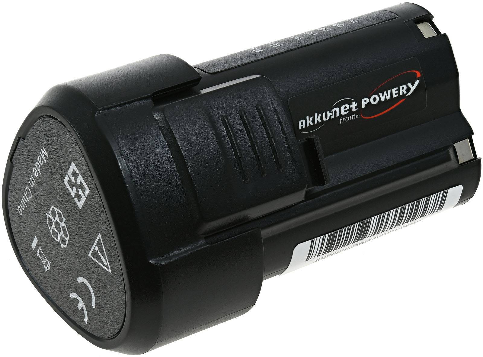 Powery Akku für Worx WX125.7, WX125.M, WX126 Akku-Bohrschrauber, 12V, Li-Ion