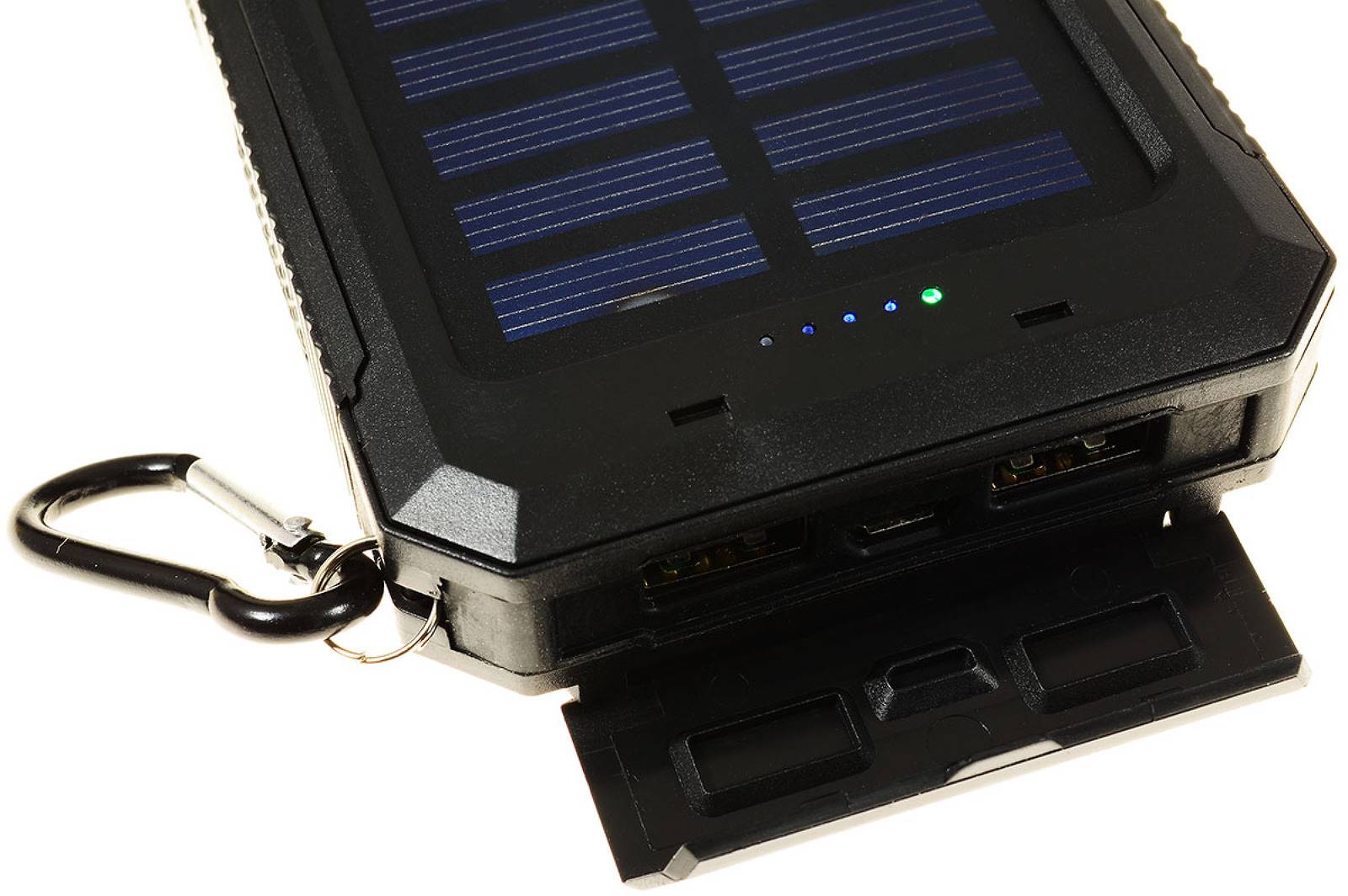 goobay Outdoor Powerbank Solar Ladegerät inkl. Taschenlampenfunktion 8000mAh, 5V, Li-Polymer