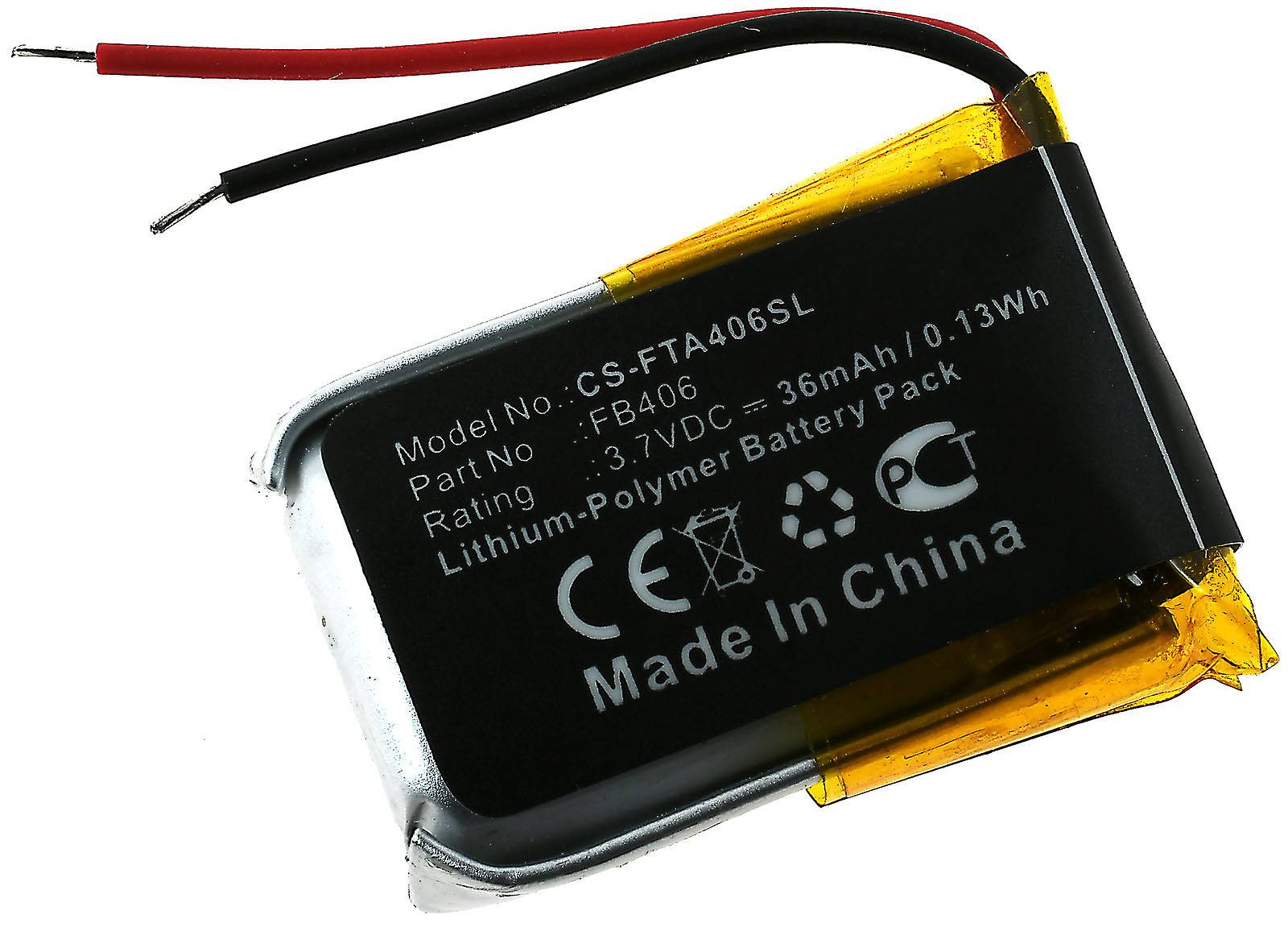 Powery Akku für SmartWatch Fitbit Alta, 3,7V, Li-Polymer