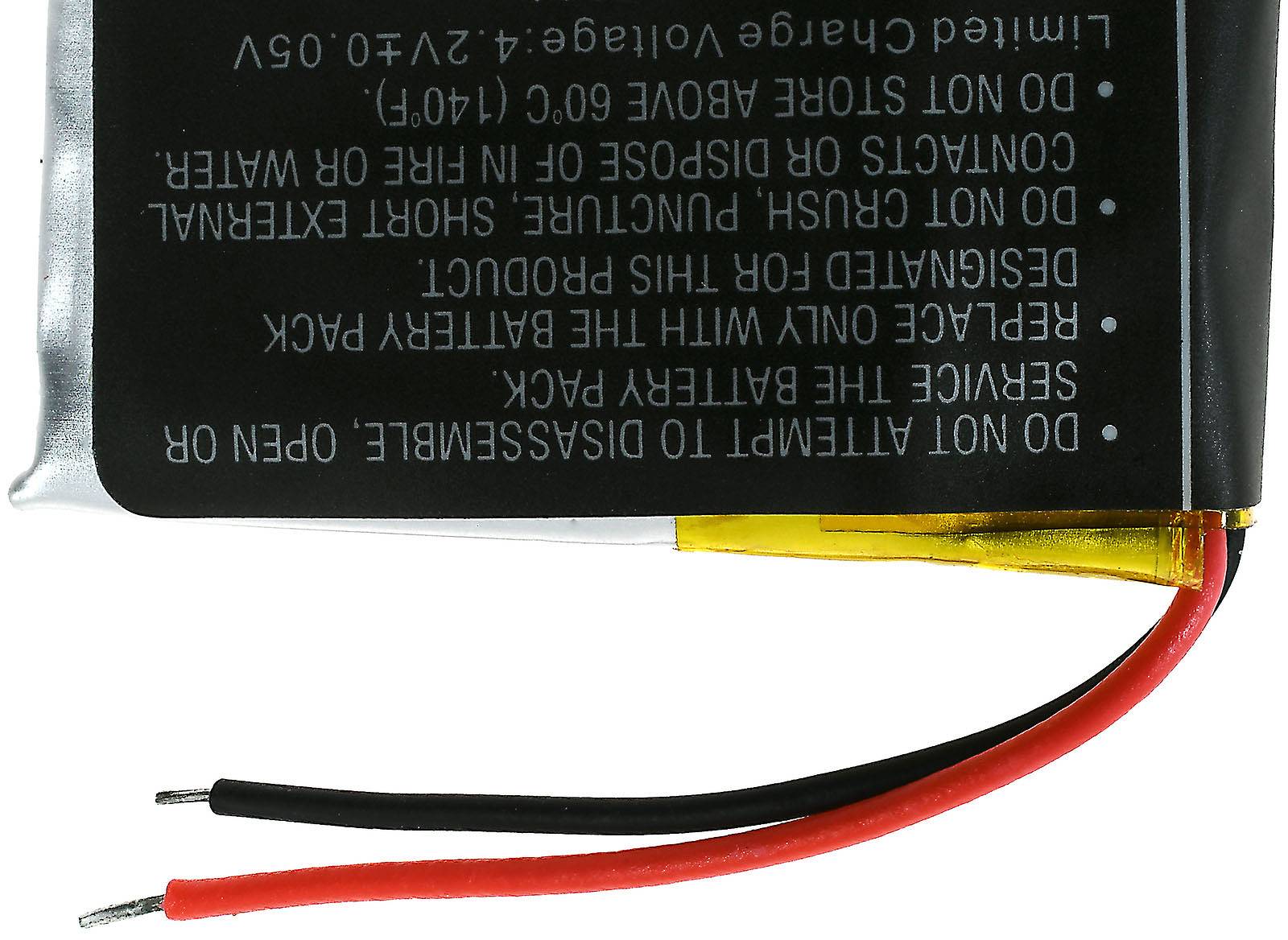 Powery Akku kompatibel mit Fitbit Typ LSSP031420AB, 3,7V, Li-Polymer