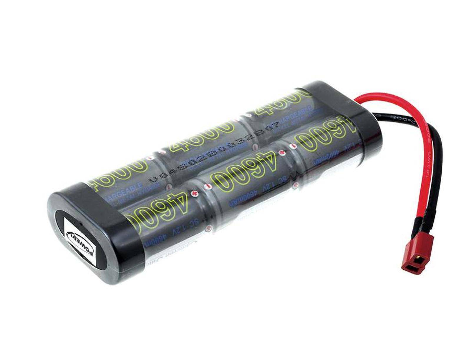 Powery Akku für Modellbau / RC-Akku mit 7,2V 4600mAh, 7,2V, NiMH