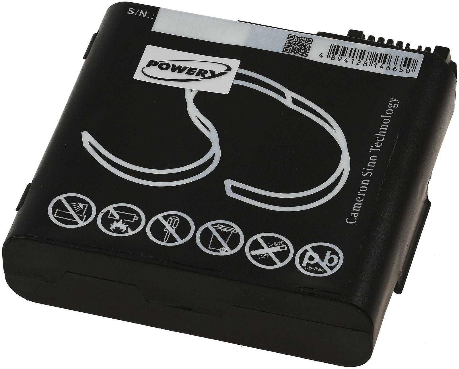 Powery Akku für Feldrechner, Multimeter Carlson RT3, 3,7V, Li-Ion