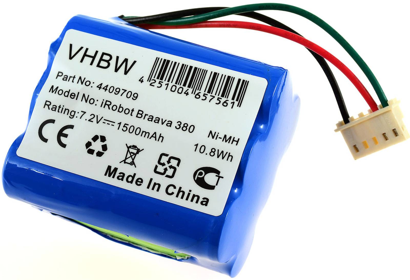 Powery Akku für Wischroboter iRobot 5200B, 7,2V, NiMH