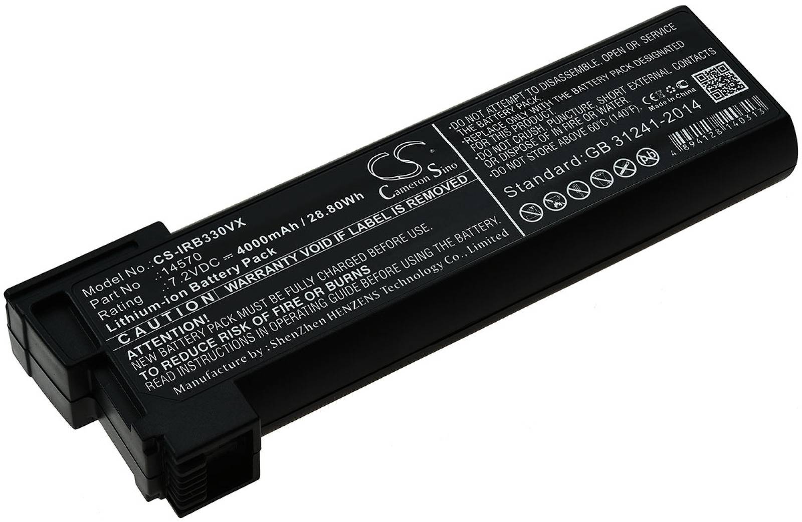 Powery Akku für Dachrinnen-Roboter iRobot Looj 330, 7,2V, Li-Ion