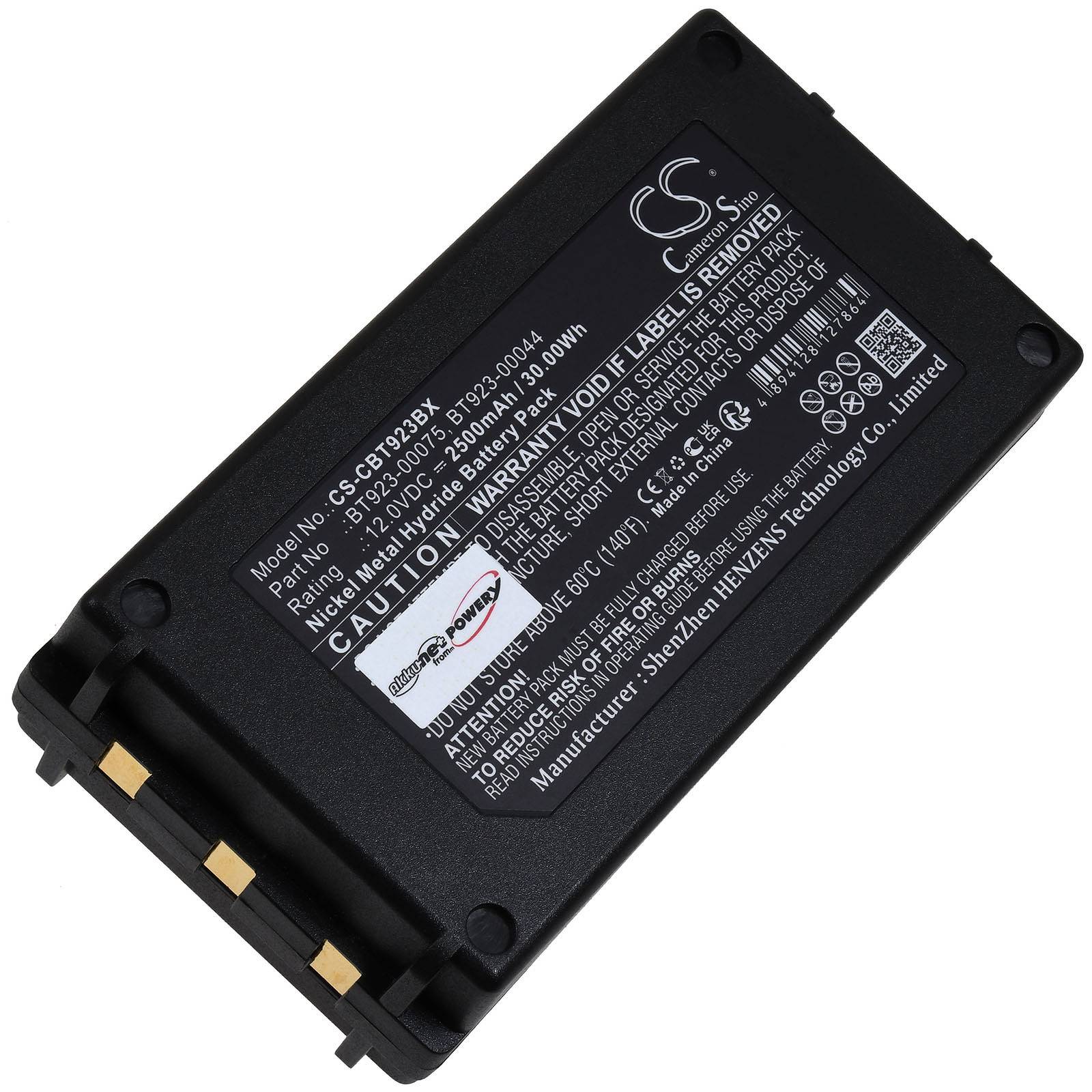 Powery Powerakku für Kran-Funkfernsteuerung Cattron Theimeg Easy / Mini / TH-EC 30 / Typ BT 923-00075, 12V, NiMH