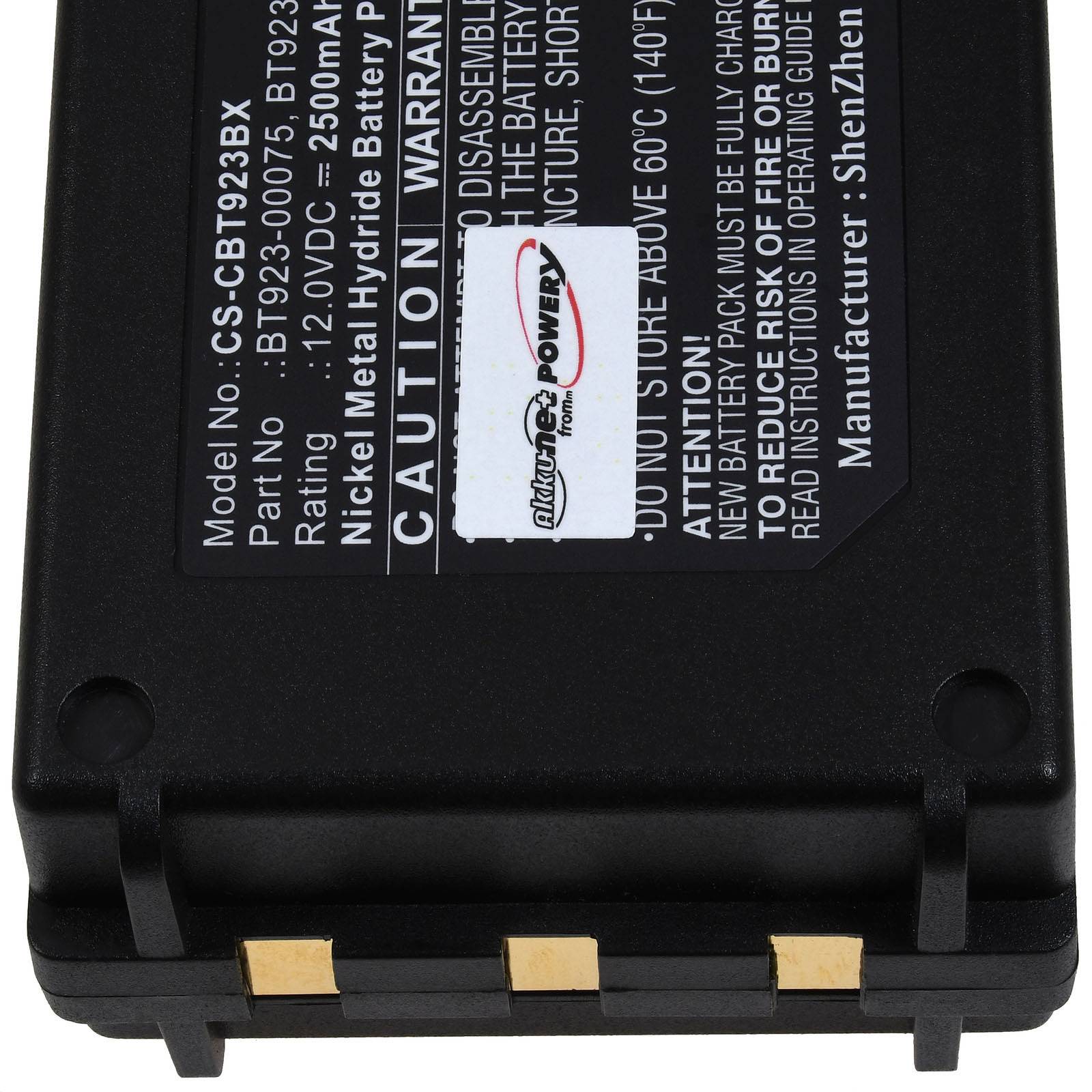 Powery Powerakku für Kran-Funkfernsteuerung Cattron Theimeg Easy / Mini / TH-EC 30 / Typ BT 923-00075, 12V, NiMH